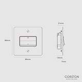 Fan Isolator Switch - Polished Nickel Black
