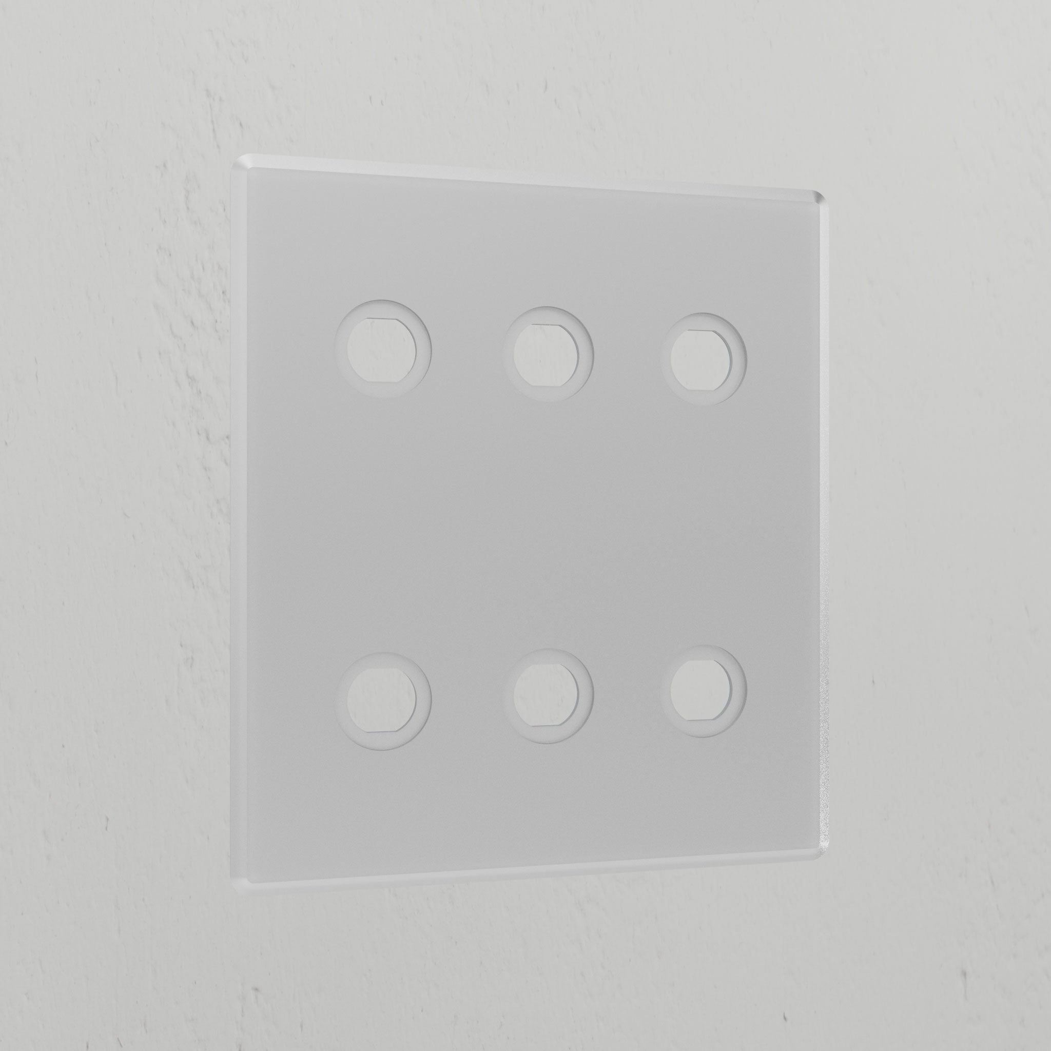 6G Switch Plate - Clear