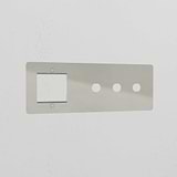 1G 50mm Module & 3G Switch Plate - Polished Nickel