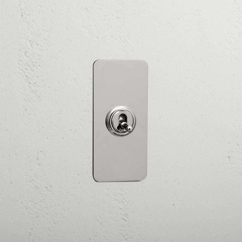 1G Architrave Intermediate Toggle Switch - Polished Nickel