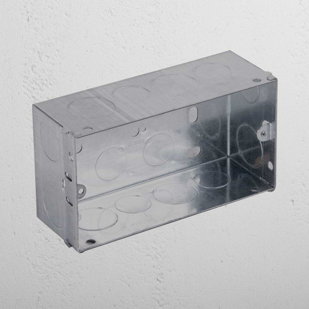 All Module Metal Back Box Double Metal back Box 47mm – Corston