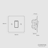 45A Cooker Switch - Clear Black