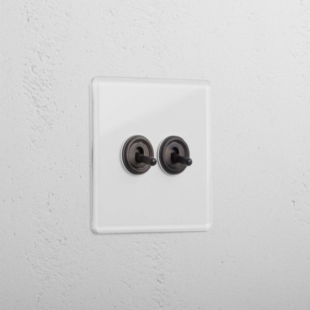2G Retractive Toggle Switch - Clear Bronze