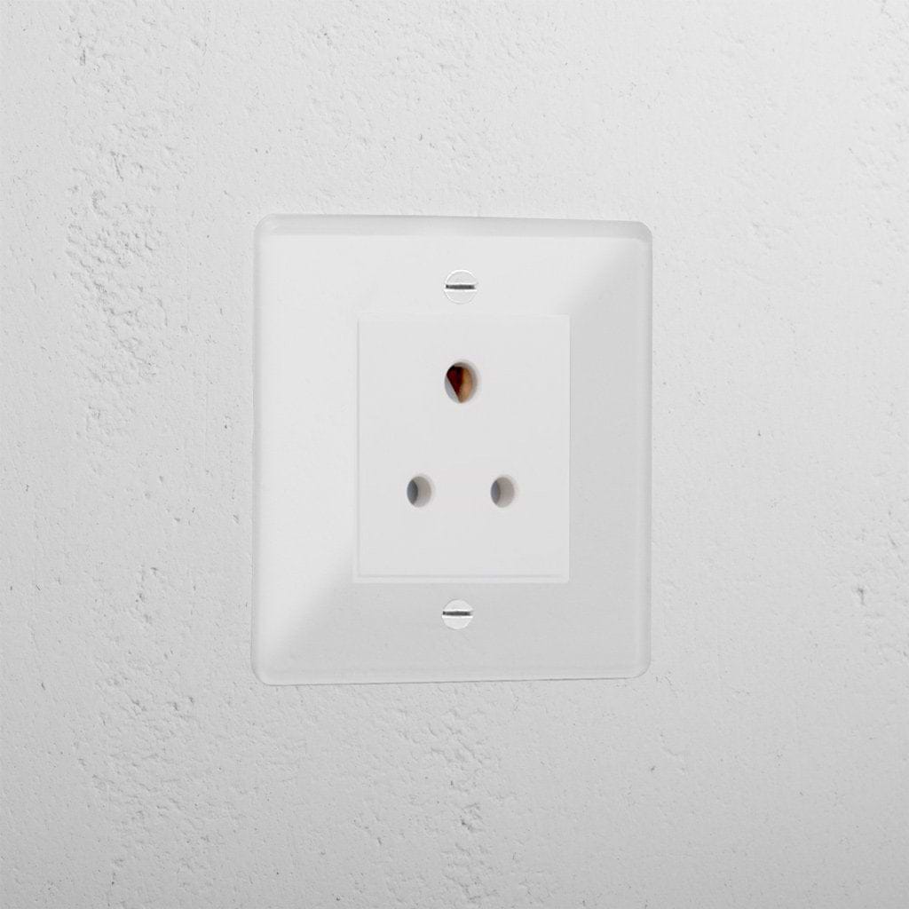 Clear 5A luxury light socket white