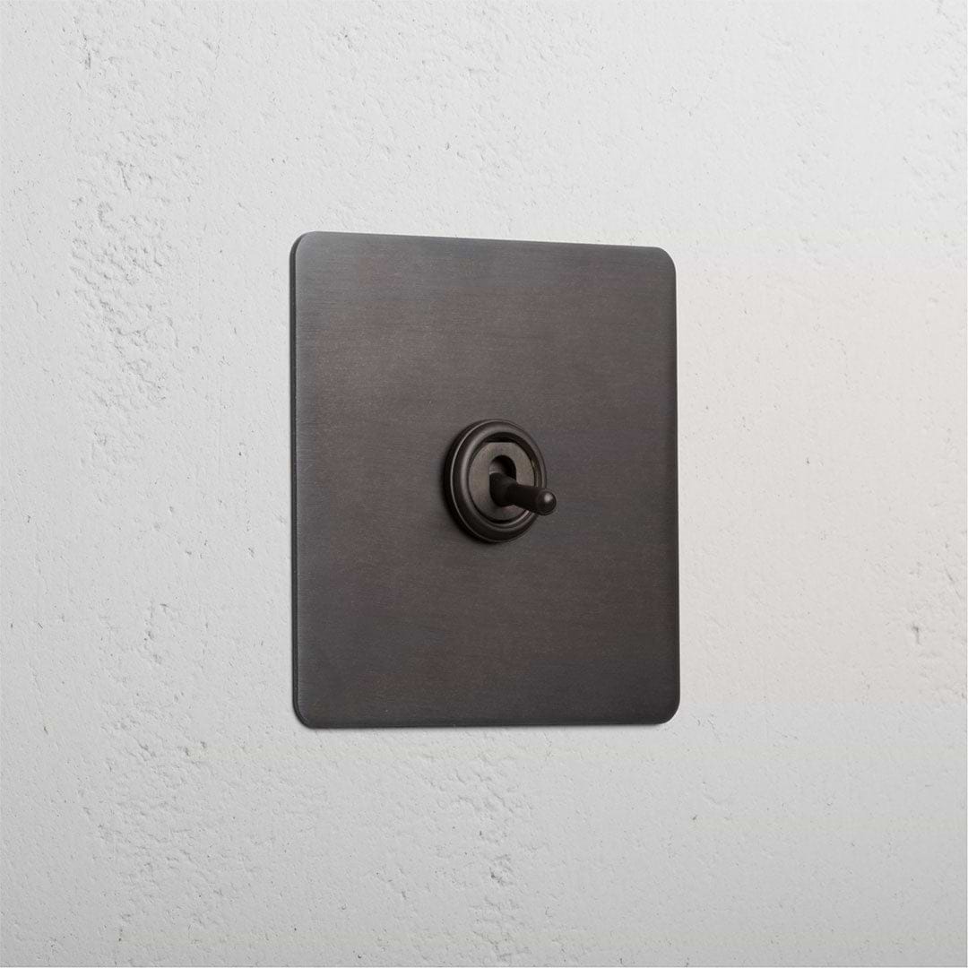 Bronze 1 gang 2 way designer light switch
