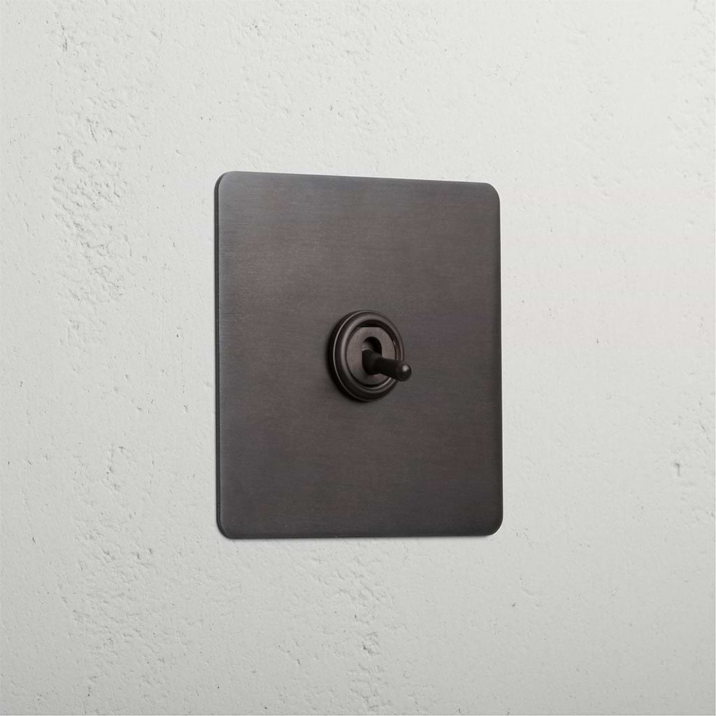 Bronze 1 gang 2 way designer light switch