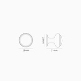 barlow furniture knob dimensions