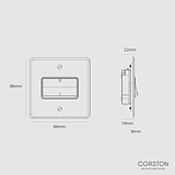 Fan Isolator Switch - Clear Black