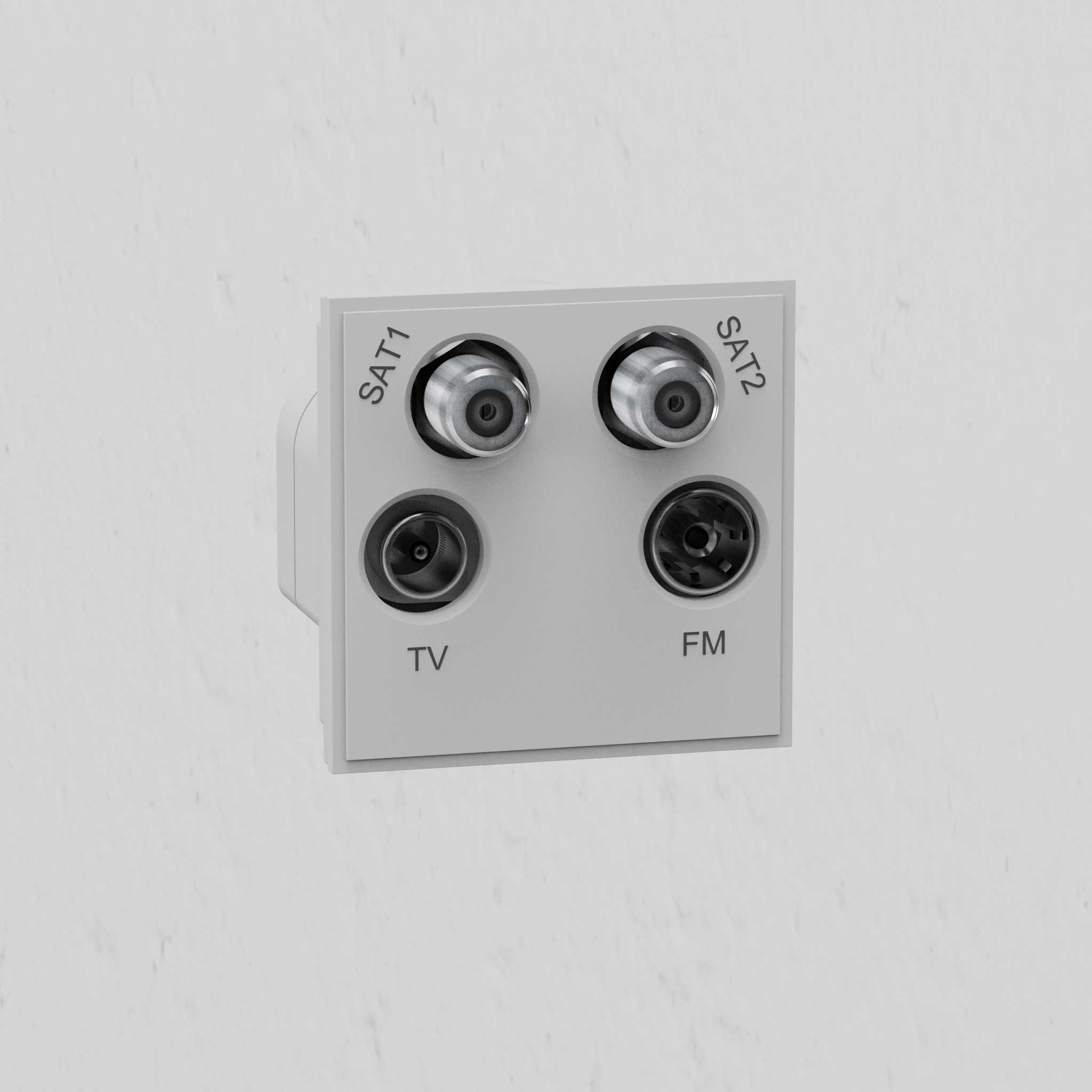 Aerial 4 Outlet Module - White