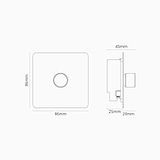 1G Two Way Dimmer Switch - Polished Nickel