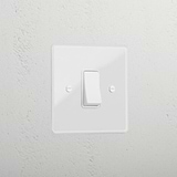 Clear 45A cooker designer switch white