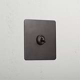 1G Double Pole Toggle Switch - Bronze
