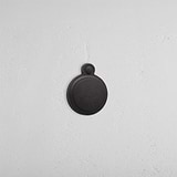 Bronze Canning Covered Key Escutcheon on White Background