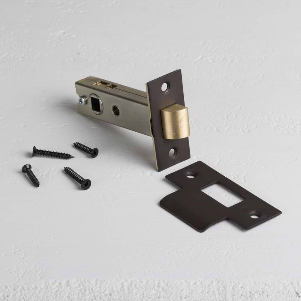 Bronze Strong Latch 60mm on White Background
