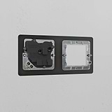 1G 50mm Module & Single Socket UK Plate - Bronze Black