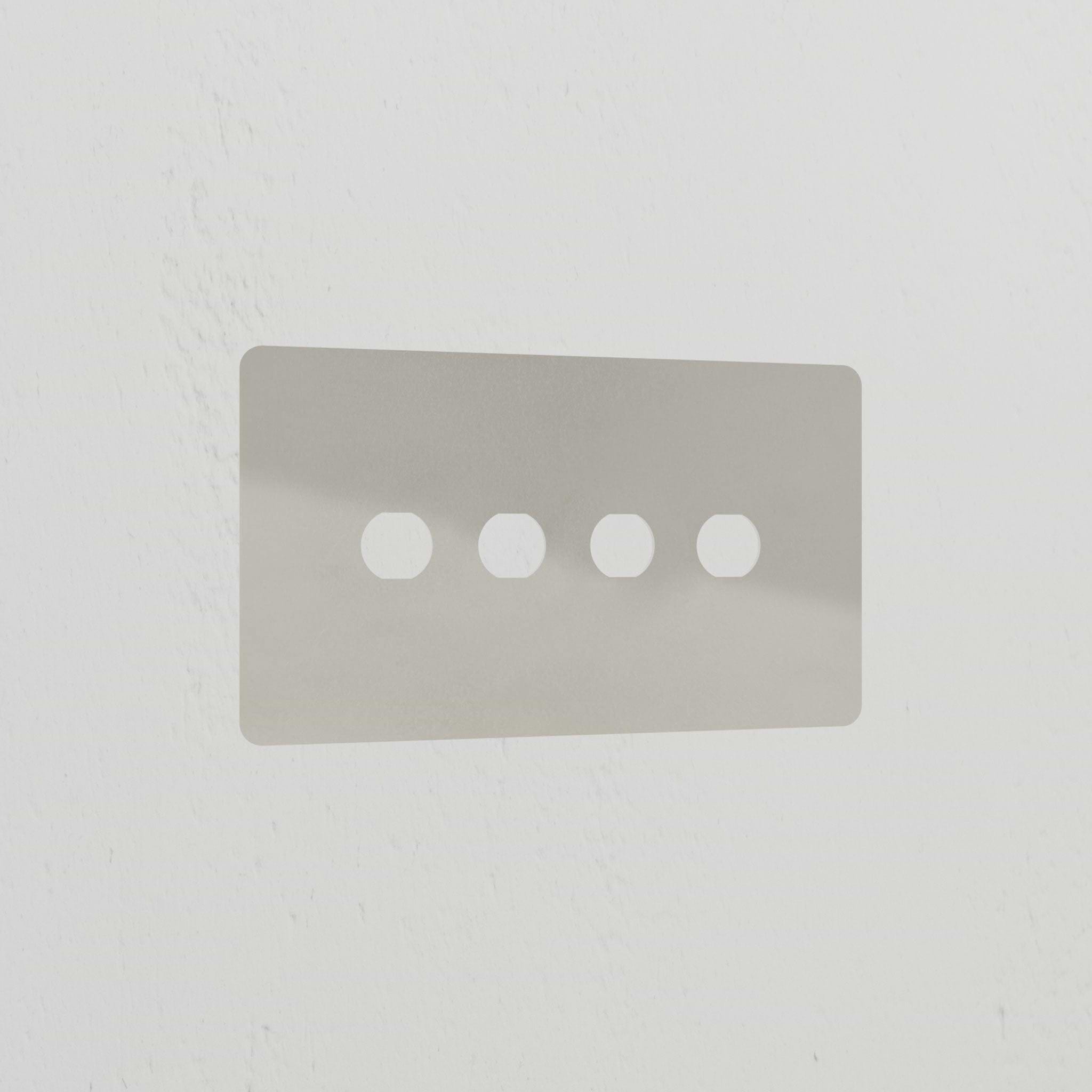 4G Switch Plate - Polished Nickel