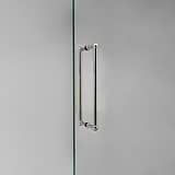 Polished Nickel Harper Double Pull Handle 320mm on White Background