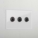 3G Toggle Retractive Switch - Clear Bronze