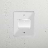 Clear interior fan isolator switch white