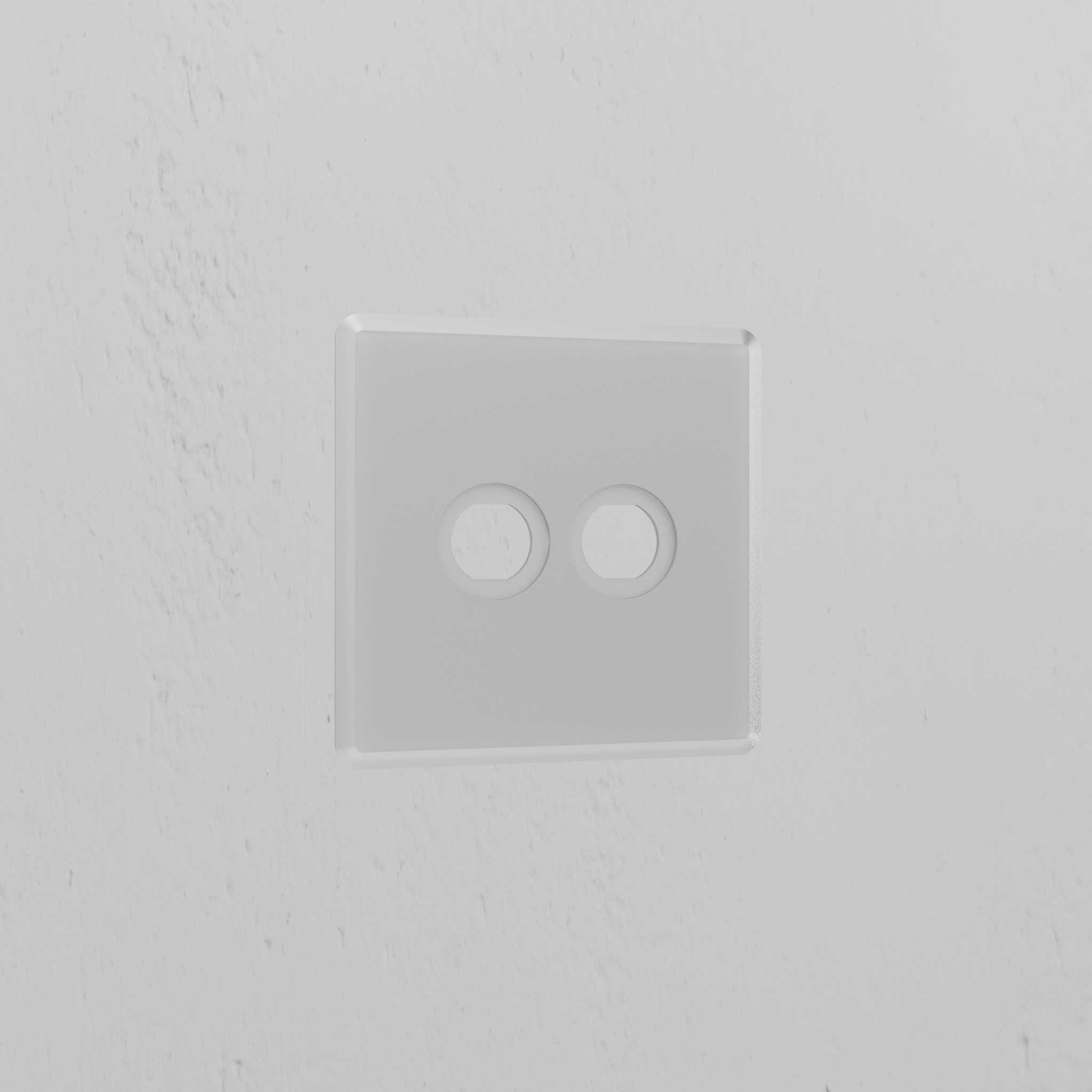 2G Switch Plate - Clear