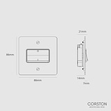 Fan Isolator Switch - Antique Brass White