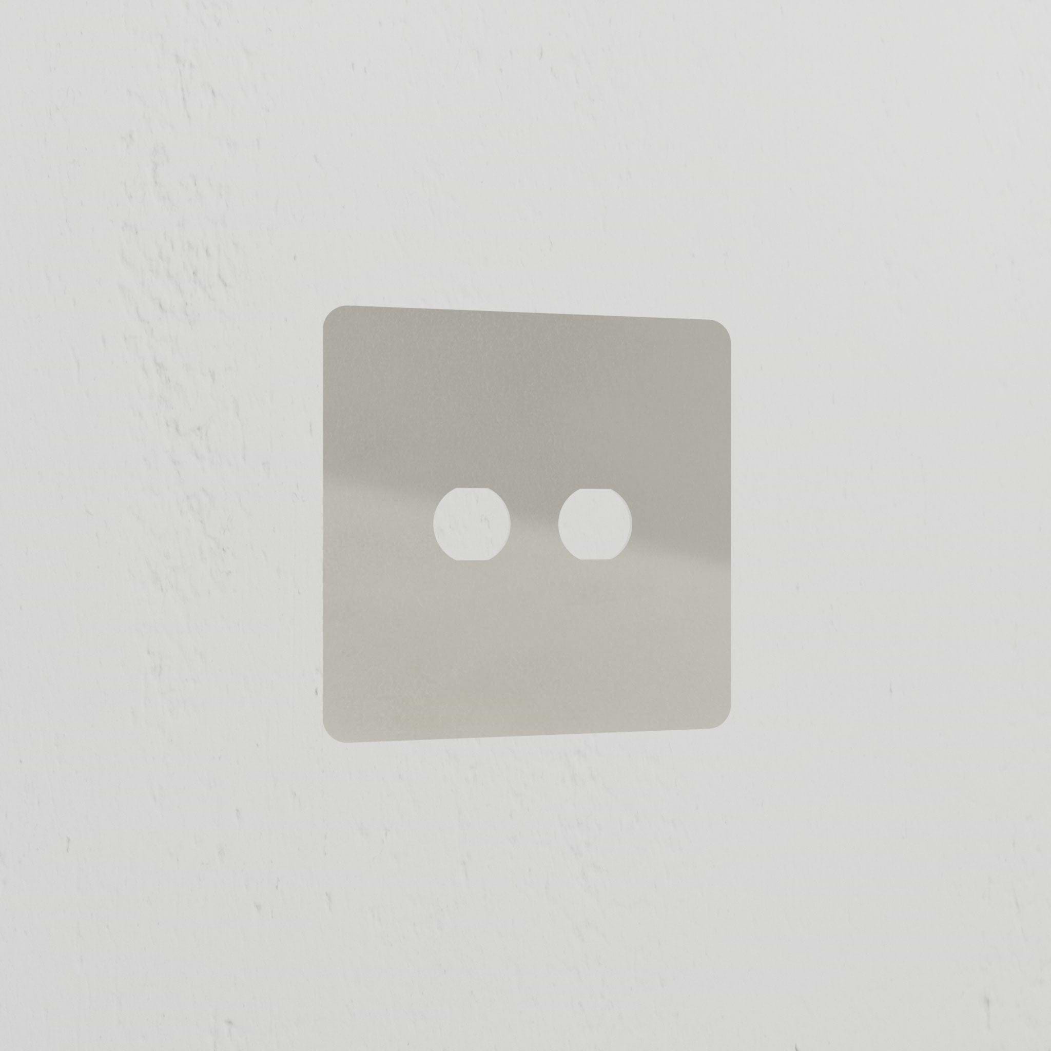 2G Switch Plate - Polished Nickel