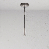 Badezimmer Decken Zugschnur-Schalter - Poliertes Nickel