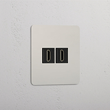 High-Definition-Videozubehör: Poliertes Nickel + Schwarz – 2x HDMI-Modul