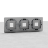 Dreifachrahmen 3x Keystone-Schalterplatte – Lackierbar