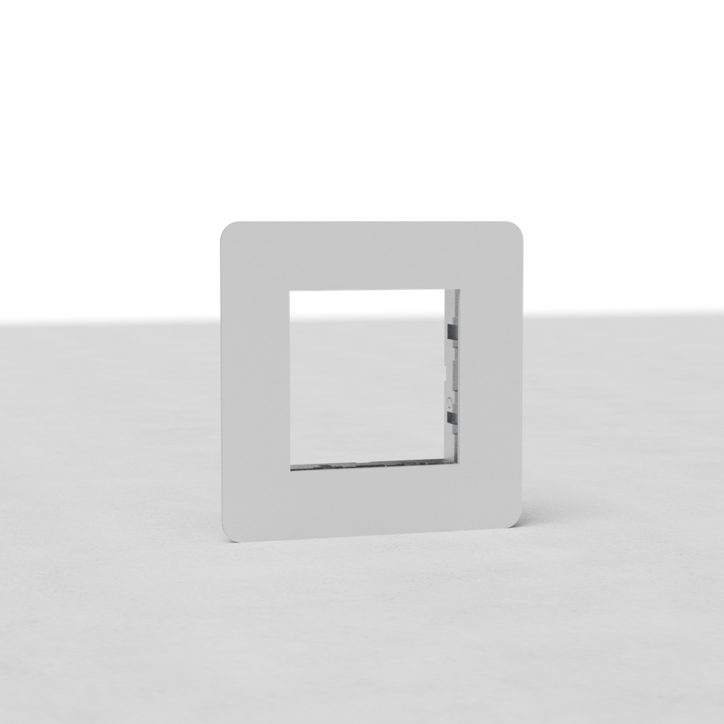 Einfachrahmen 45-mm-Schalterplatte EU – Lackierbar