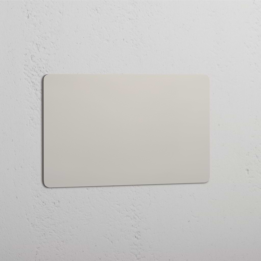 Doppelte Grundplatte ohne Schalter – Poliertes Nickel – Elegante dekorative Wandverkleidung