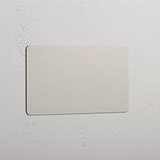 Doppelte Grundplatte ohne Schalter – Poliertes Nickel – Elegante dekorative Wandverkleidung