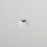Buxton feuerbeständiger fixer Deckenstrahler ohne Rand (35 mm) – Weiß