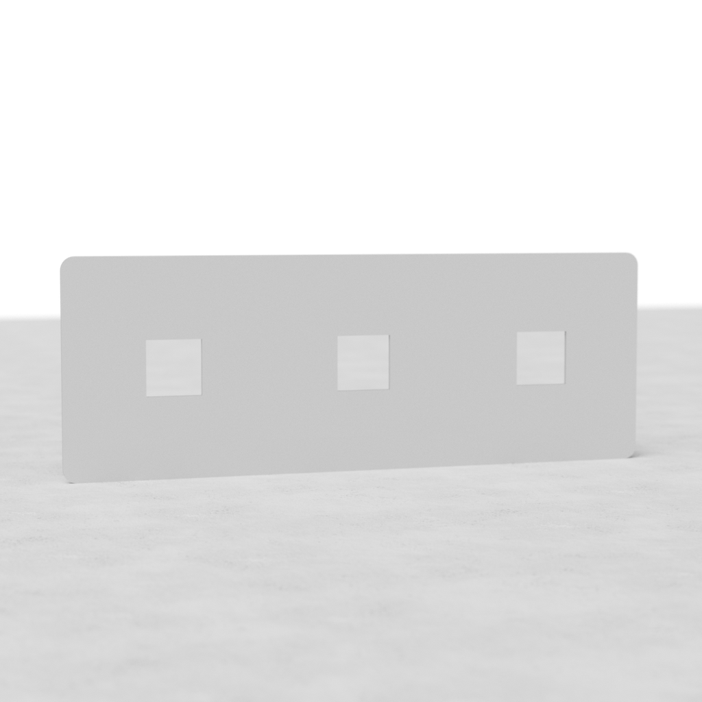 Dreifachrahmen 3x Keystone-Schalterplatte – Lackierbar
