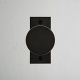 Onslow fixer Türknauf kurzes Schild – Bronze   