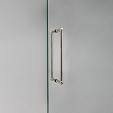 Poliertes Nickel Harper Stoßgriff 2x 320 mm – auf weißem Hintergrund