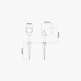 Ealing Bodenstrahler – Poliertes Nickel
