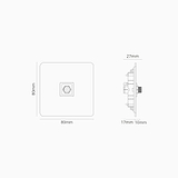 Toma satelital (marco individual) - Pintable (inserción blanca)