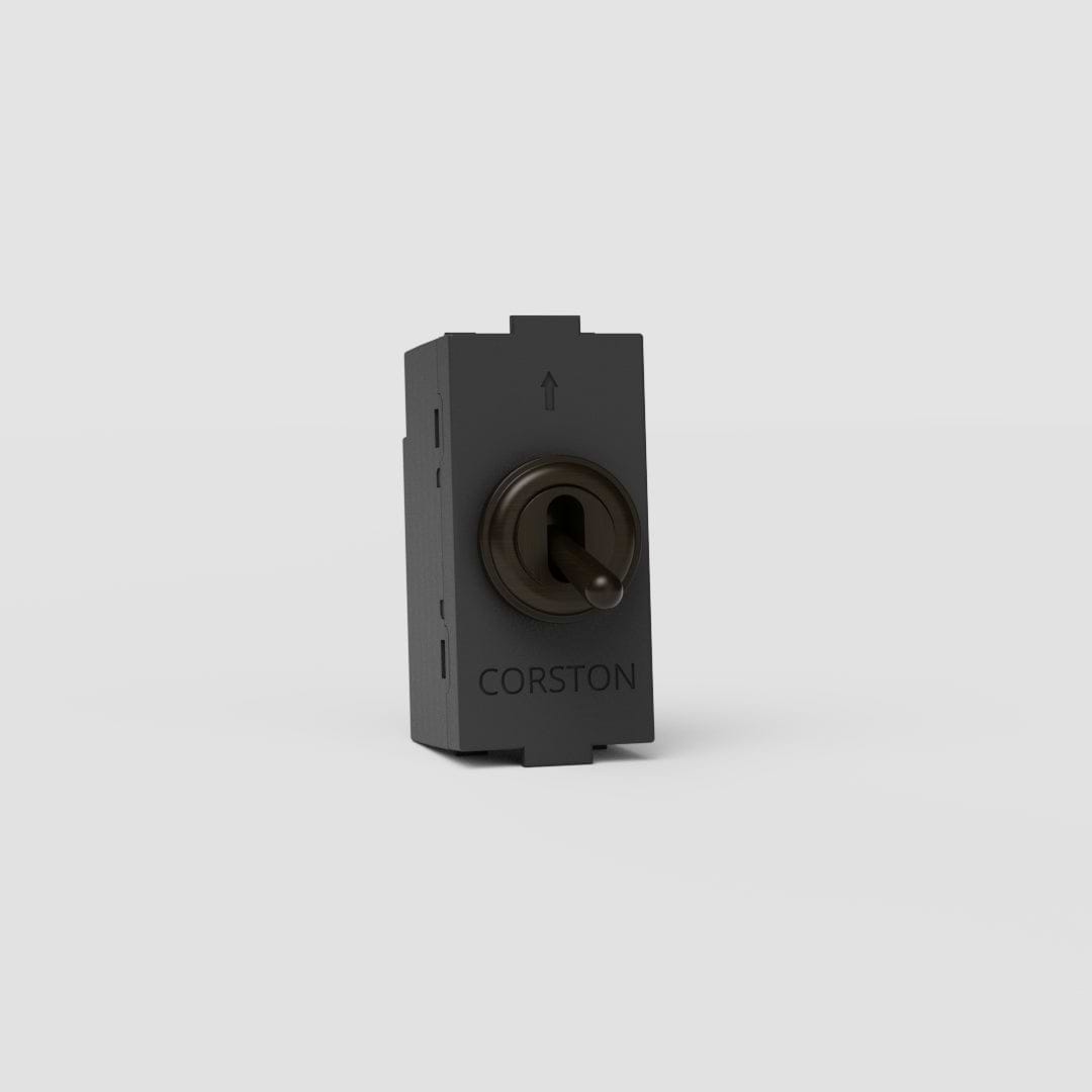 Interruptor doble de palanca intermedio EU en bronce - Solución para control de la luz ajustable