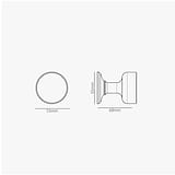 Pomo para puertas Onslow (sin muelle) - Níquel pulido