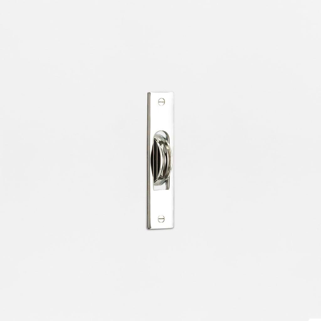 Belmont Single Sash Window Pulley - Polished Nickel