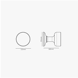 Pomo para puertas Onslow (fijo) - Latón antiguo