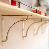 Soporte de estanterías Kilburn de 200 mm - Latón antiguo