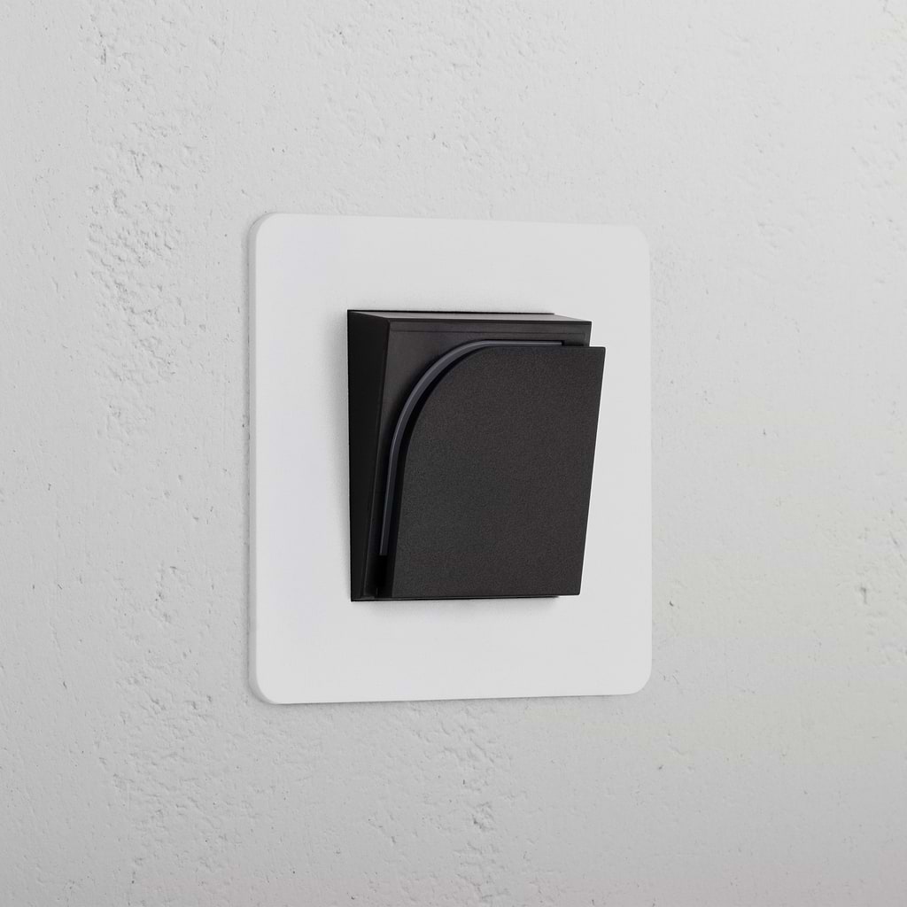 Interruptor simple hotelero para llave tarjeta - Pintable y negro