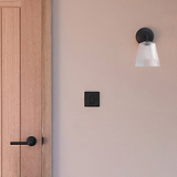 Aplique de pared Richmond mediano con vidrio acanalado  - Bronce