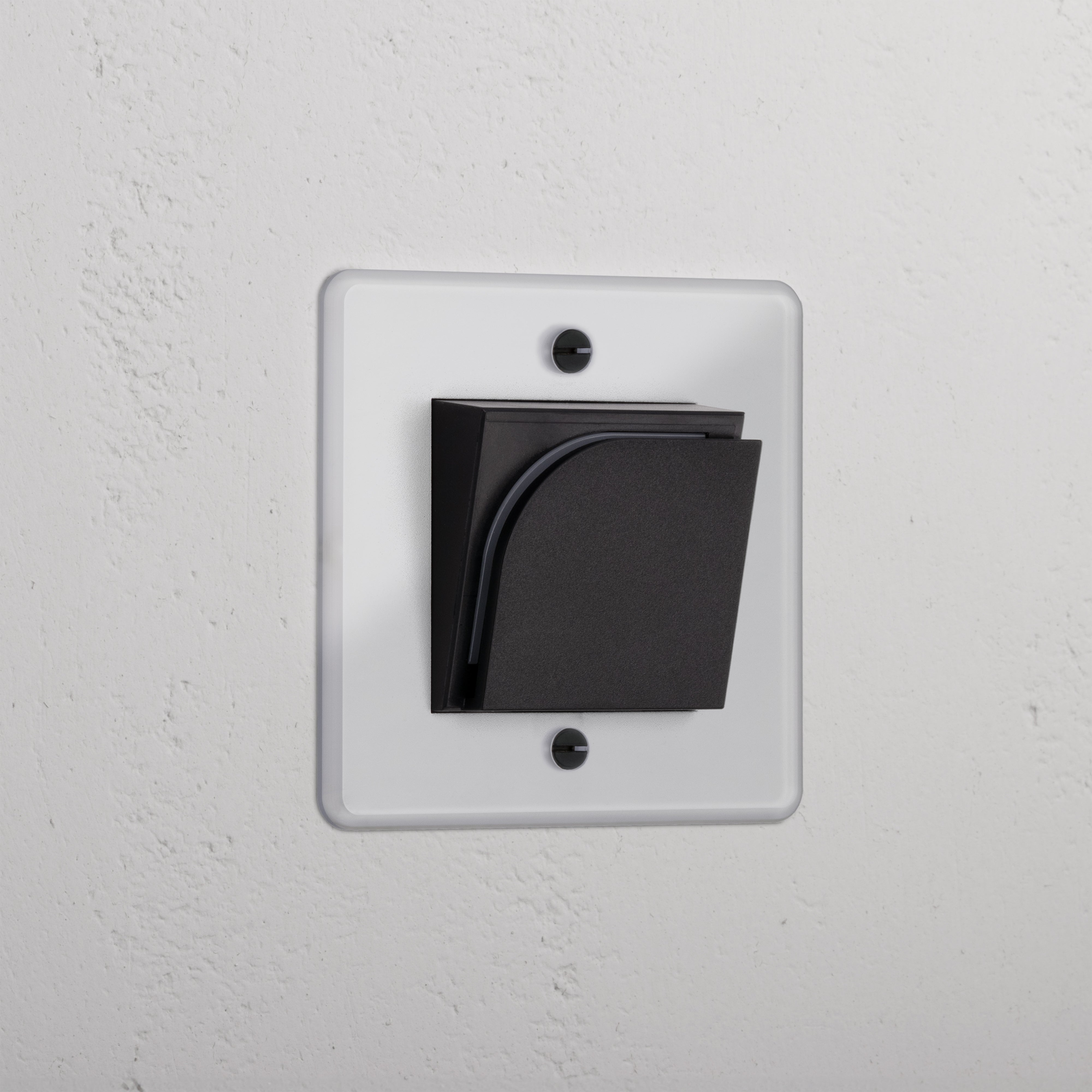 Interruptor simple hotelero para llave tarjeta - Traslúcido y negro