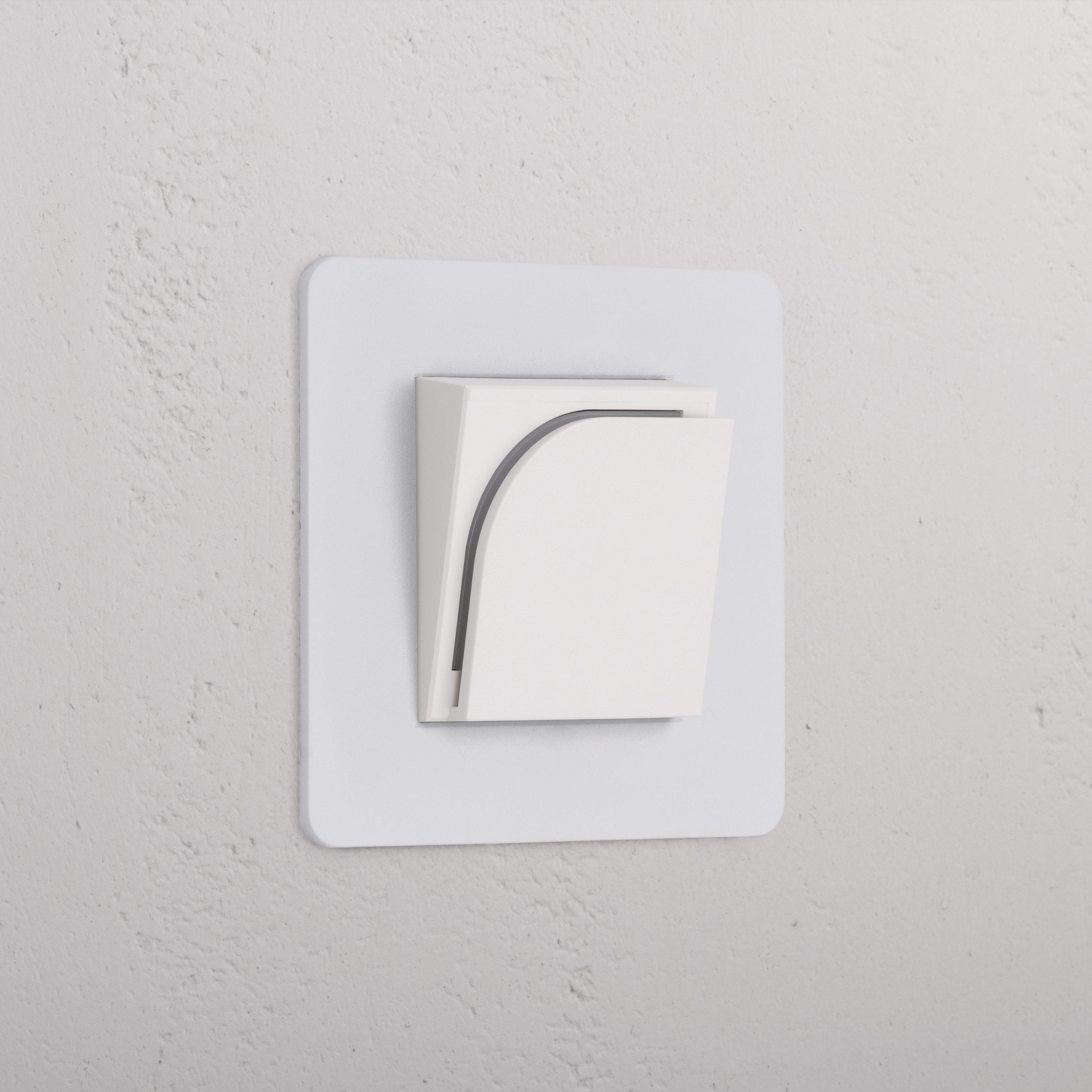 Interruptor de hotel pintable y blanco para llave tarjeta, diseñado para integrarse con sistemas de acceso en hoteles.