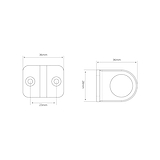 Anilla para ventana de guillotina simple Belmont - Latón antiguo
