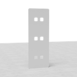 Marco (triple) de interruptor x6 vertical - Pintable