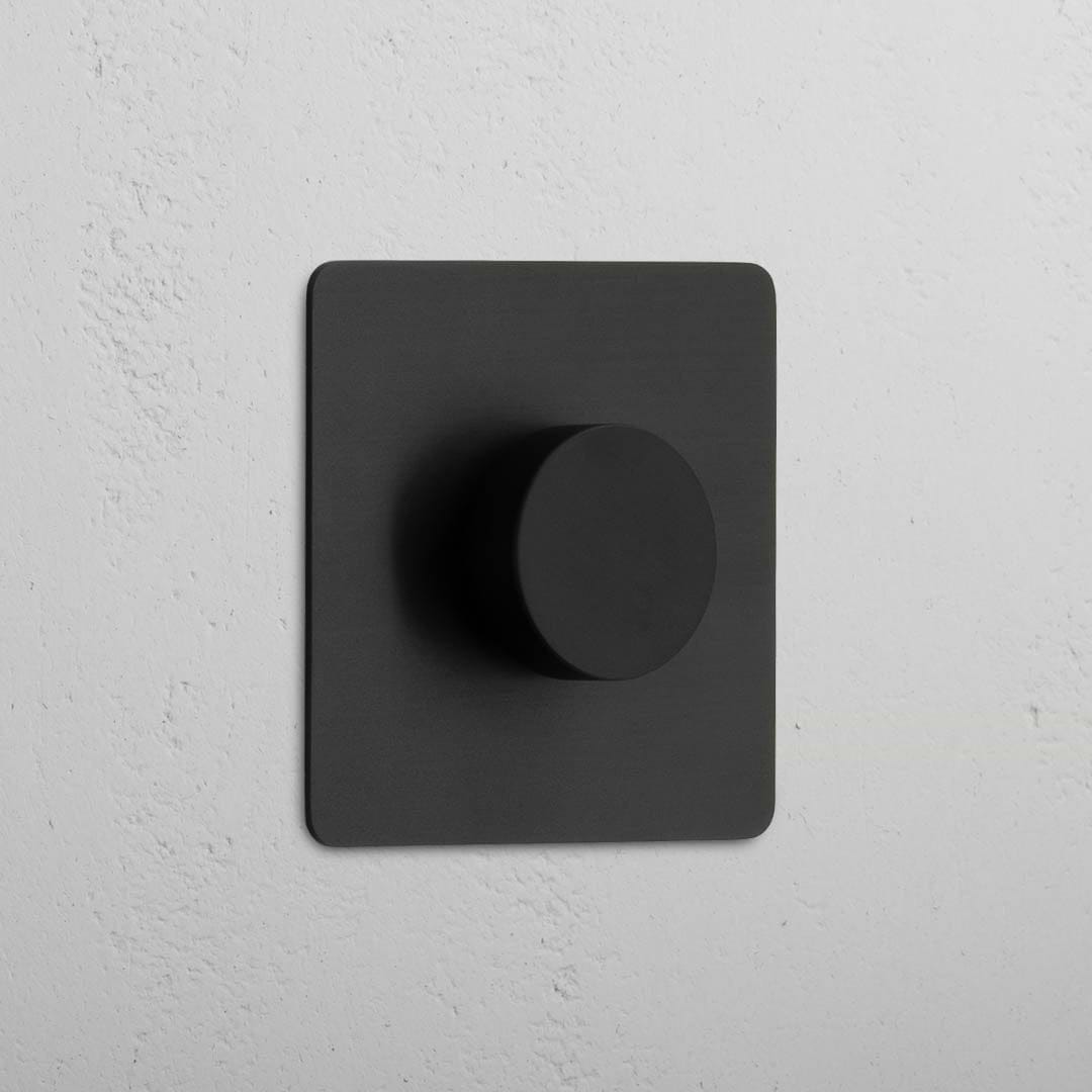 Interruptor con regulador de luz individual en bronce - Control de luz ajustable